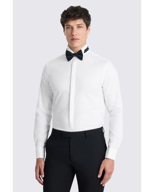 Moss Slim Fit Wing Collar Dress Shirt - White