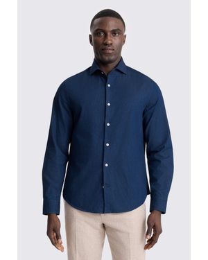 Moss Dark Denim Shirt - Blue