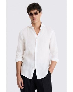 Moss Linen Shirt - White