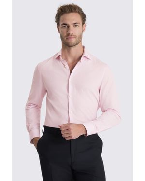 Moss Slim Fit Stripe Shirt - Pink