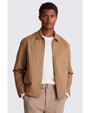 Moss Tobacco Harrington Jacket - Brown