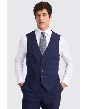 Barberis Tailored Fit Bright Waistcoat - Blue