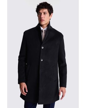 Moss Oatmeal Wool Cashmere Blend Overcoat in Natural for Men Lyst UK