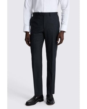 Moss Tailored Fit Puppytooth Performance Trousers - Black