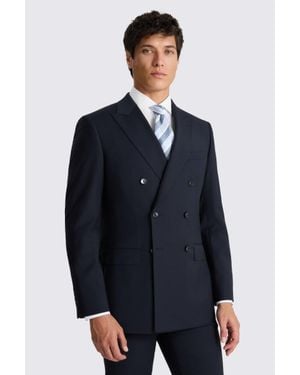 Moss Tailored Fit Performance Suit Jacket - Blue