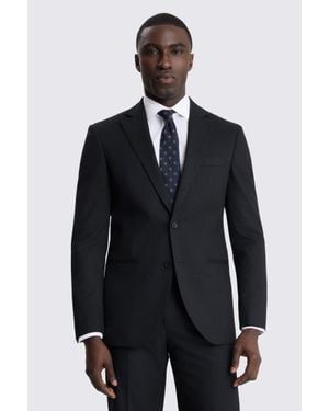 Moss Tailored Fit Puppytooth Suit Suit Jacket - Blue