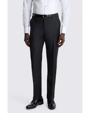 Barberis Tailored Fit Twill Trousers - Black