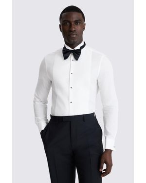 Moss Slim Fit Marcella Wing Collar Dress Shirt - White