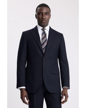 Moss Regular Fit Twill Suit Suit Jacket - Blue