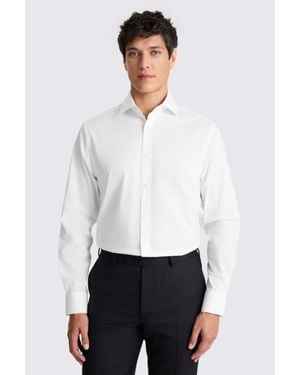 Moss Regular Fit Stretch Shirt - White