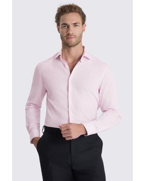 Moss Slim Fit Stripe Shirt - Pink