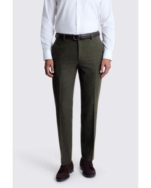 Moss Slim Fit Donegal Trousers - Black