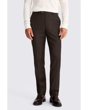 Barberis Tailored Fit Twill Trousers - Black