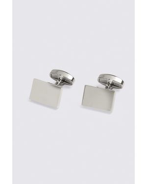 Moss Rectangle Cufflinks - Grey