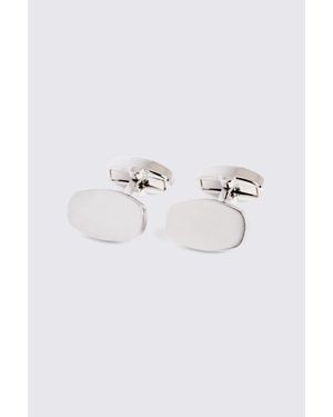 Moss Brushed Cufflinks - Grey
