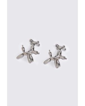 Moss Gunmetal Dog And Bone Cufflinks - Blue