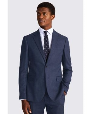 Moss Skinny/slim Fit Blue Twisted Jacket