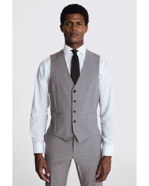 Moss Tailored Fit Light Performance Waistcoat - Grey
