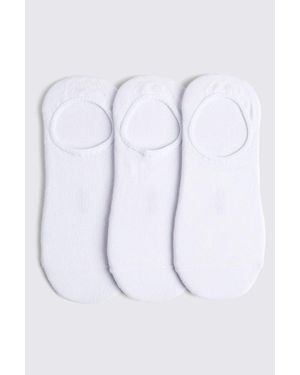 Moss 3-Pack Bamboo Trainer Socks - Natural