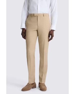 Moss Tailored Fit Blonde Camel Trousers - Natural