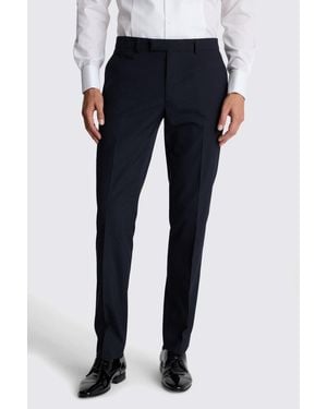 Moss Slim Fit Midnight Dress Trousers - Blue