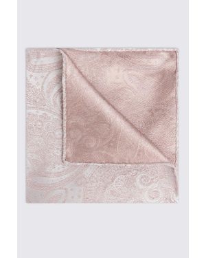 Wedding paisley Dusty Pocket Square - Pink