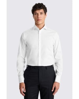 Moss Tailored Fit Stretch Shirt - White