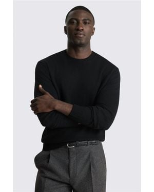 Moss Merino Crew-Neck Jumper - Black