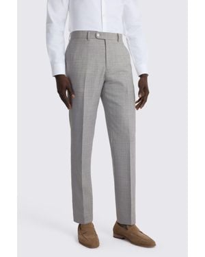 Moss Slim Fit Light Marl Trouser - Grey