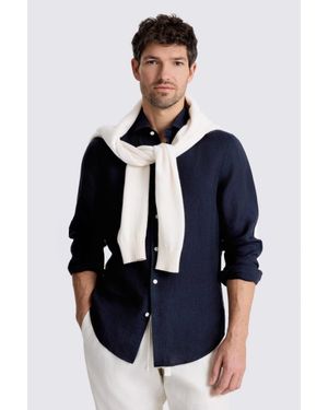 Moss Linen Shirt - Blue