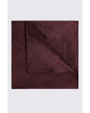 Wedding paisley Burgundy Pocket Square - Purple