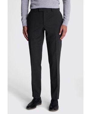 DKNY Slim Fit Charcoal Trousers - Black