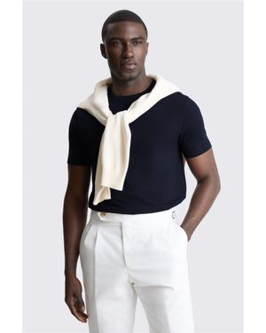Moss Cotton Crew-Neck T-Shirt - Blue