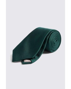 Moss Emerald Silk Semi Plain Tie - Green