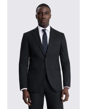 Moss Tailored Fit Puppytooth Suit Jacket - Blue