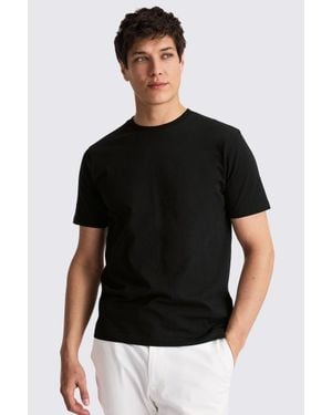 Moss Cotton Crew-Neck T-Shirt - Black