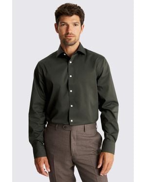 Moss Regular Fit Stretch Shirt - Grey