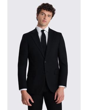 Moss Tailored Fit Stretch Suit Jacket - Black
