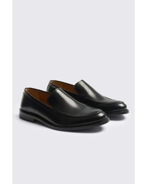 Moss Sutton Plain Loafers - Black