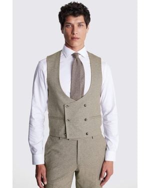Moss Slim Fit New Neutral Waistcoat - Multicolour