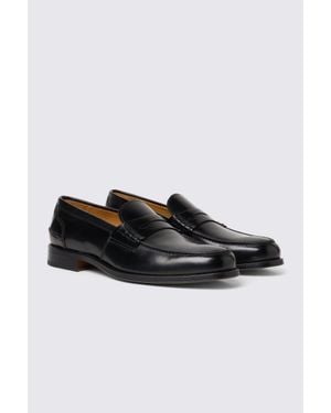 Moss Spanish Leather Loafers - Black