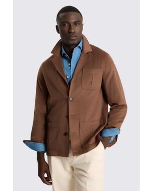 Moss Chestnut Safari Shacket - Brown