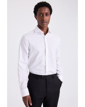 Moss Regular Fit Textured Shirt - White