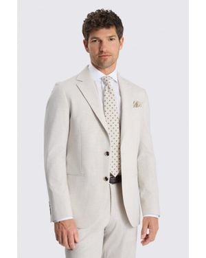 Moss Tailored Fit Light Neutral Suit Jacket - Natural