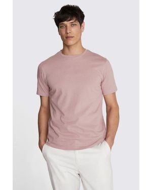 Moss Dusky Pink Crew Neck T-shirt