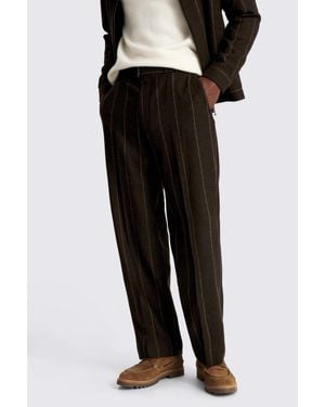Moss Stripe Trousers - Black