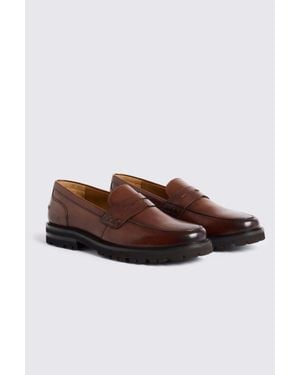 Moss Camden Chestnut Chunky Loafers - Brown