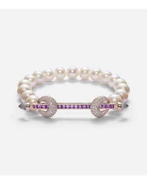 ANANYA Bracelet Chakra En Or Rose 18 Ct - Blanc