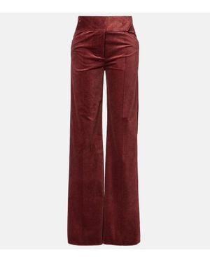 Dorothee Schumacher Pantaloni Flared Twisted Structure - Rosso