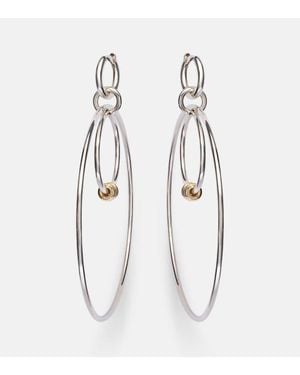Spinelli Kilcollin Echo Sterling And 18Kt Hoop Earrings - White